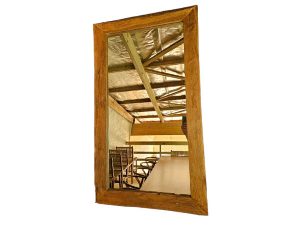Erosion Teak Mirror